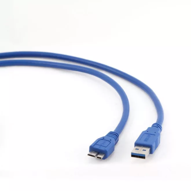 USB 3.0 A - USB 3.0 micro B 0,5m összekötő kábel kék