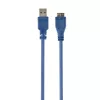 USB 3.0 A - USB 3.0 micro B 0,5m összekötő kábel kék