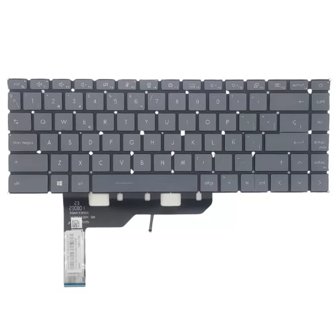 MSI Modern 15 A11MU szürke spanyol Laptop billentyűzet