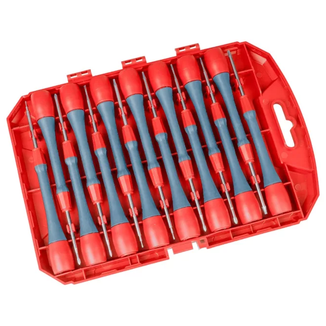 EXTOL® Prémium Műszerész - 135mm-es Órás csavarhúzó készlet 15db-os műanyag tartóban (8819182)