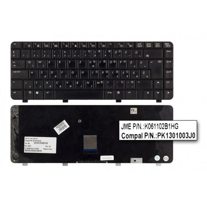 HP 500 fekete magyar Laptop billentyűzet