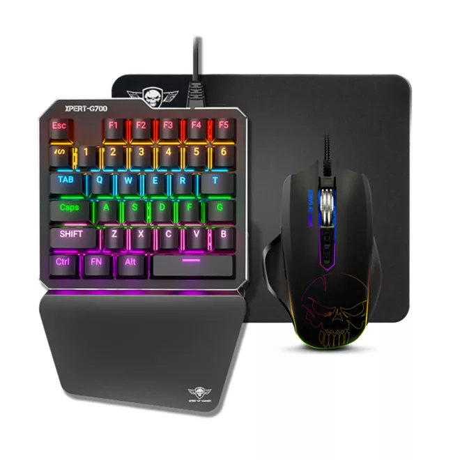 Spirit of Gamer Mechanikus Billentyűzet/Egér/Egérpad Combo - XPERT GAMEBOARD G700