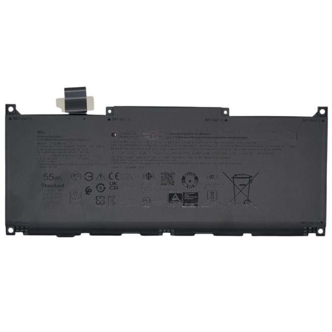 Dell XPS 13 9340, 9350 (2024-től), 13 Plus 9320 gyári új 3 cellás 4524mAh akkumulátor (MN79H, NXRKW)
