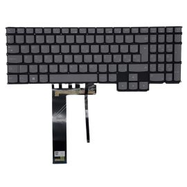   Lenovo Legion 5-15A, 5-15I, 5-17A, 5-17I sorozathoz MAGYAR háttér-világításos, szürke, keret nélküli billentyűzet 