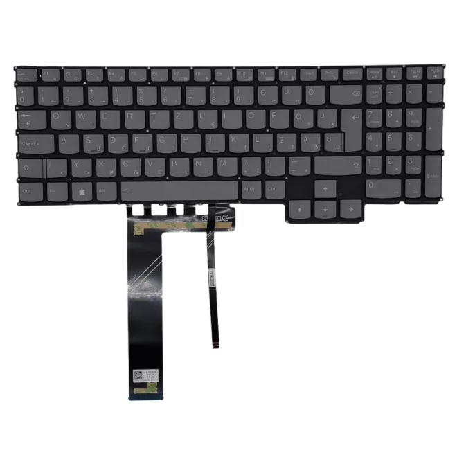 Lenovo Legion 5-15A, 5-15I, 5-17A, 5-17I sorozathoz MAGYAR háttér-világításos, szürke, keret nélküli billentyűzet 