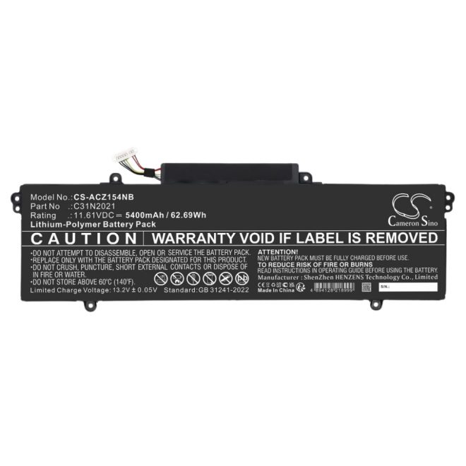 Asus UX5400ZB, UX5401EA helyettesítő új 3 cellás 5260mAh akkumulátor (C31N2021)