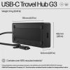 HP USB-C Travel Hub G3, Dokkoló, 2x USB-C, 2x USB 3.1, HDMI (86S97UT)  