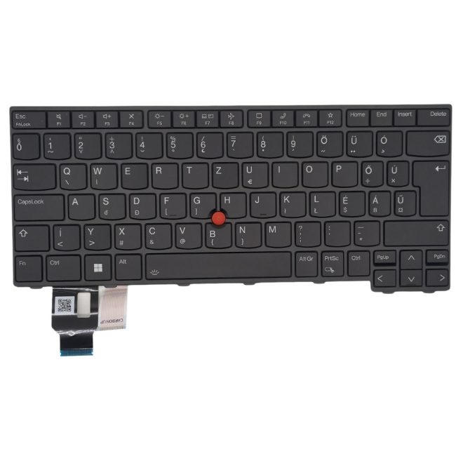 Lenovo ThinkPad T14 (3.-4. generáció) , L14 (3.-4. generáció), P14s (3.-4. generáció) gyári új MAGYAR, háttérvilágításos billentyűzet trackpointtal