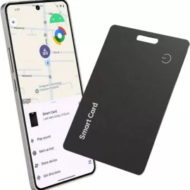   Android-os nyomkövető kártya, ultra vékony 1,8mm, Smart Card Find Hub, Lokátor újratölthető belső akkuval