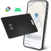 Android-os nyomkövető kártya, ultra vékony 1,8mm, Smart Card Find Hub, Lokátor újratölthető belső akkuval