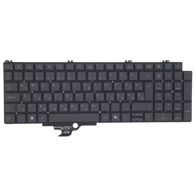 Dell Pro 16 Plus, Pro Max 16, Pro Max 16 Plus, Pro  Max 18 Plus gyári új MAGYAR háttér-világításos szürke billentyűzet