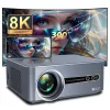 FULL HD LED X6 Videóprojektor TV Natív 1920x1080p, 700 ANSI Lumen, 4K és 8K támogatás, Android 13.0, WiFi, Bluetooth 6, Kontraszt 5.000:1, Netflix, Disney+, Youtube, házi mozi, MAGYAR nyelvű menüvel