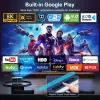 FULL HD LED X6 Videóprojektor TV Natív 1920x1080p, 700 ANSI Lumen, 4K és 8K támogatás, Android 13.0, WiFi, Bluetooth 6, Kontraszt 5.000:1, Netflix, Disney+, Youtube, házi mozi, MAGYAR nyelvű menüvel