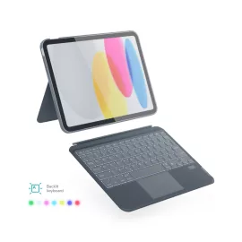   Epico Backlit Keyboard Case iPad Pro 11" M4/M5 magyar billentyűzetes tok, háttérvilágítással, trackpaddel, levehető billentyűzettel, szürke (90311101300002)