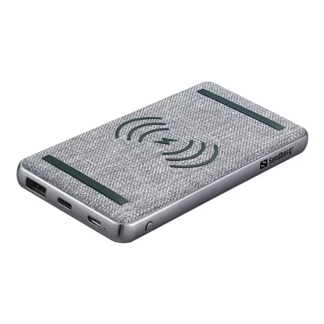 Sandberg 10.000 mAh MagSafe kompatibilis power bank, USB-A és USB-C, 20W QuickCharge 3.0, Qi kompatibilis, fekete (420-61)