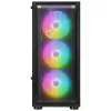 Rampage Számítógépház - SHIVA  (fekete; ablakos; ATX, alsó táp, 4x120mm LED)