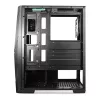 Spirit of Gamer Számítógépház - Rogue V RGB (fekete, ablakos, 2x12cm ventilátor, alsó táp,  ATX, 1xUSB3.0, 2xUSB2.0)