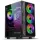 Spirit of Gamer Számítógépház - Rogue VII RGB (fekete, ablakos, 6x12cm ventilátor, alsó táp,  mATX, 1xUSB3.0, 2xUSB2.0)