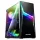 Spirit of Gamer Számítógépház - CLONE 4 Black (fekete, ablakos, 2x12cm ventilátor, alsó táp,  ATX, 1xUSB3.0, 2xUSB2.0)
