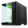 Spirit of Gamer Számítógépház - VIPER CRX Black (fekete, ablakos, 6x12cm ventilátor, alsó táp,  ATX, 1x USB-C, 2x USB-A)