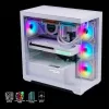 Spirit of Gamer Számítógépház - SPARK Arctic (fehér, ablakos, 6x12cm ventilátor, alsó táp,  ATX, 2xUSB3.0, 1xUSB-C)