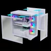 Spirit of Gamer Számítógépház - SPARK Arctic (fehér, ablakos, 6x12cm ventilátor, alsó táp,  ATX, 2xUSB3.0, 1xUSB-C)