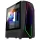 Spirit of Gamer Számítógépház - INFINITY Black (fekete, ablakos, 2x12cm ventilátor, alsó táp,  ATX, 1xUSB3.0, 2xUSB2.0)