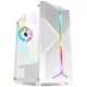 Spirit of Gamer Számítógépház - CLONE 3 White (fekete, ablakos, 2x12cm ventilátor, alsó táp,  ATX, 1xUSB3.0, 2xUSB2.0)