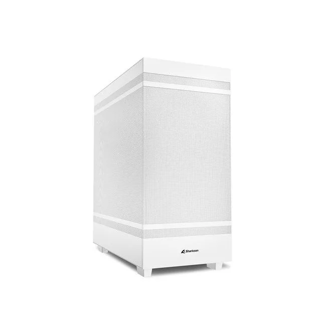 Sharkoon Számítógépház - Rebel C50 White (fehér; 2x120 mm ventilátor, 2xUSB3.0; 1xUSB 3.2; I/O)