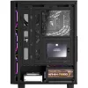 Formula Számítógépház - Mana Dynamic Black (fekete, ablakos, 4x12cm venti, ATX, 2xUSB3.0, 1xType-C)