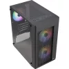 Formula Számítógépház - FG-01M FR (fekete, ablakos, 3x12cm FRGB venti, mATX, 1xUSB3.0, 2xUSB2.0)