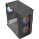 Formula Számítógépház - FG-01M FR (fekete, ablakos, 3x12cm FRGB venti, mATX, 1xUSB3.0, 2xUSB2.0)