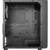 Formula Számítógépház - FG-01M FR (fekete, ablakos, 3x12cm FRGB venti, mATX, 1xUSB3.0, 2xUSB2.0)