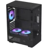 Formula Számítógépház - Crystal Z1CM V2 Black (fekete, ablakos, mATX, 1xUSB2.0, 1xUSB3.0, 1xType-C)