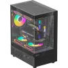 Formula Számítógépház - Crystal Z1CM Black (fekete, ablakos, mATX, 1xUSB3.0, 1xType-C)