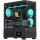 Formula Számítógépház - Crystal E1 FLOE Black (fekete, ablakos, ATX, 2xUSB3.0, 1xType-C)