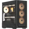 Formula Számítógépház - Air Power G9 Duo PA Black (fekete, ablakos, 4x12cm venti, EATX, 2xUSB3.0, 1xType-C)
