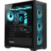 Formula Számítógépház - Air Power G5 Plus Black (fekete, ablakos, 4x12cm venti, EATX, 2xUSB3.0, 1xType-C)