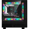 Formula Számítógépház - Air Mesh G2 Black (fekete, ablakos, 3x12cm venti, mATX, 2xUSB3.0)
