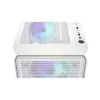 Endorfy Számítógépház - Arx 500 White ARGB (ATX/micro ATX/ITX, 1xUSB-C, 2xUSB3.0, 4x14cm LED ventilátor, ablakos, fehér)