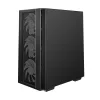 DeepCool Számítógépház - MATREXX55 MESH V4 C (fekete, ablakos, 3x14cm + 1x12cm A-RGB venti, ATX, 1xUSB3.0, Type-C)