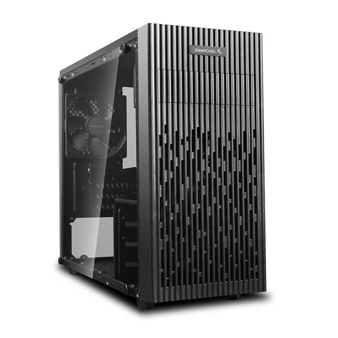 DeepCool Számítógépház - MATREXX 30 (fekete, fekete belső, ablakos, 1x12cm ventilátor, mATX, 1xUSB3.0, 1xUSB2.0)