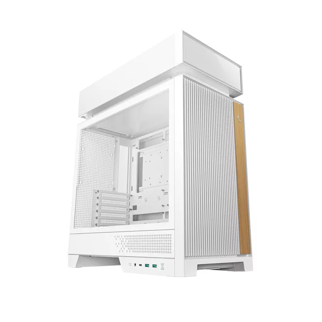 DeepCool Számítógépház - CL660 WH (fehér, 2x120mm A-RGB, ATX, 2xUSB3.0, 1xUSB-C)