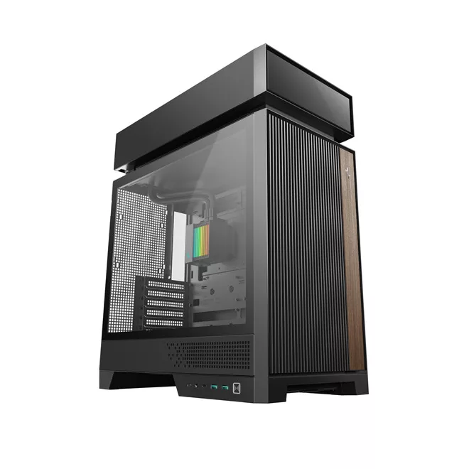 DeepCool Számítógépház - CL6600 (fekete, 1x360cm AIO vízhűtés, 2x120mm A-RGB, ATX, 2xUSB3.0, 1xUSB-C)