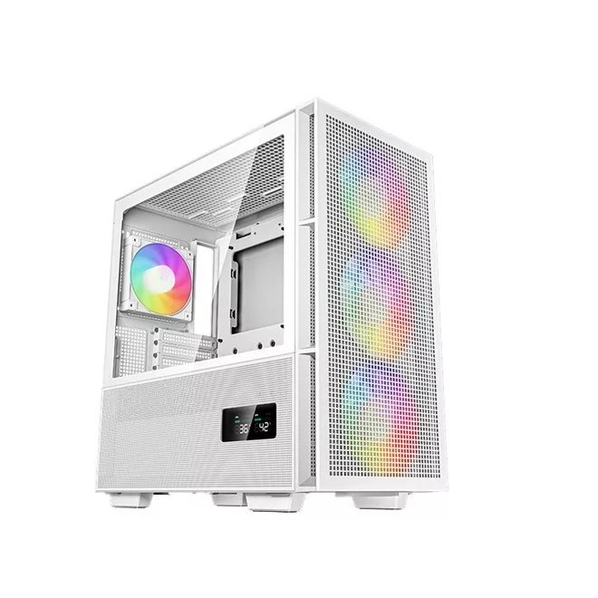 DeepCool Számítógépház - CH560 DIGITAL WH (fehér, 3x14cm + 1x12 venti, Mini-ITX / Micro-ATX / ATX / E-ATX, 2xUSB3.0)