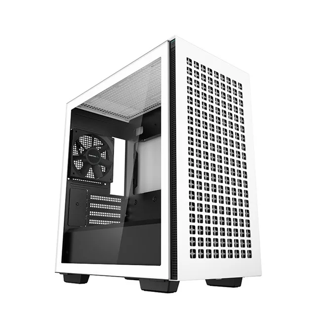 DeepCool Számítógépház - CH370 WH (fekete, ablakos, 1x12cm ventilátor, Mini-ITX / Micro-ATX, 2xUSB3.0)