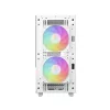 DeepCool Számítógépház - CH360 DIGITAL WH (fekete, 2x14cm +1x12 venti, Mini-ITX / Micro-ATX, 1xUSB3.0, A-RGB, fehér)