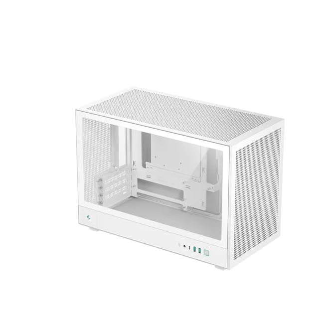 DeepCool Számítógépház - CH260 WH (fekete, Mini-ITX/Micro ATX (BTF), 2xUSB3.0, Type-C, fehér)