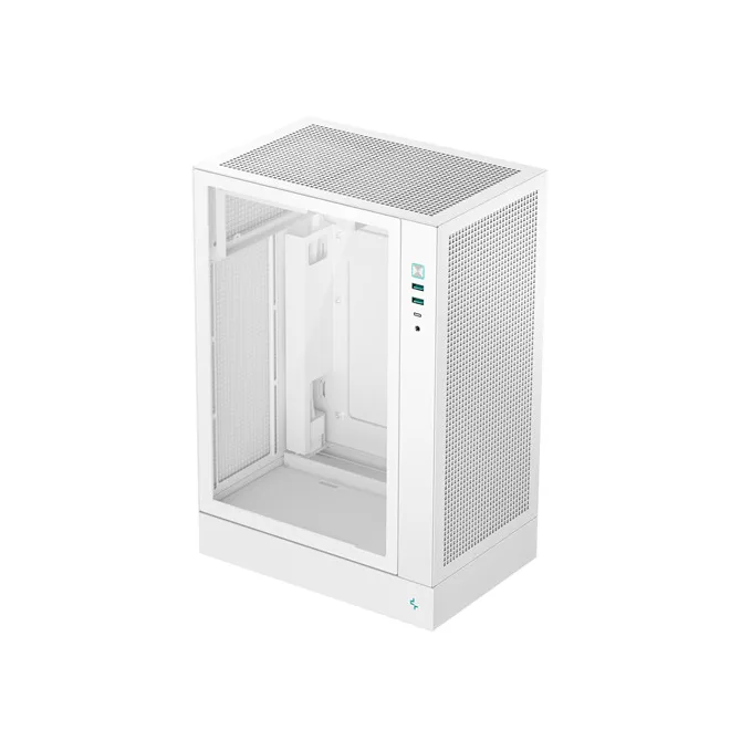 DeepCool Számítógépház - CH170 PLUS WH (Micro-ATX/Mini-ITX, 2xUSB3.0, Type-C, fehér)