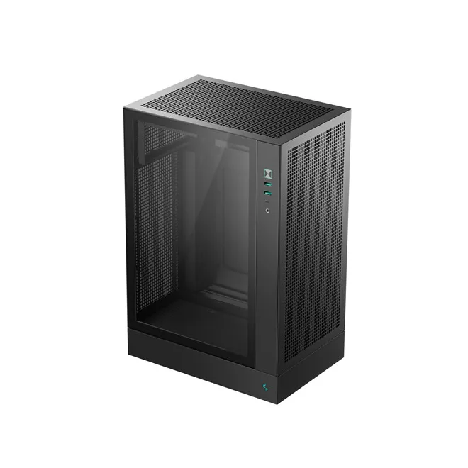 DeepCool Számítógépház - CH170 PLUS (Micro-ATX/Mini-ITX, 2xUSB3.0, Type-C, fekete)